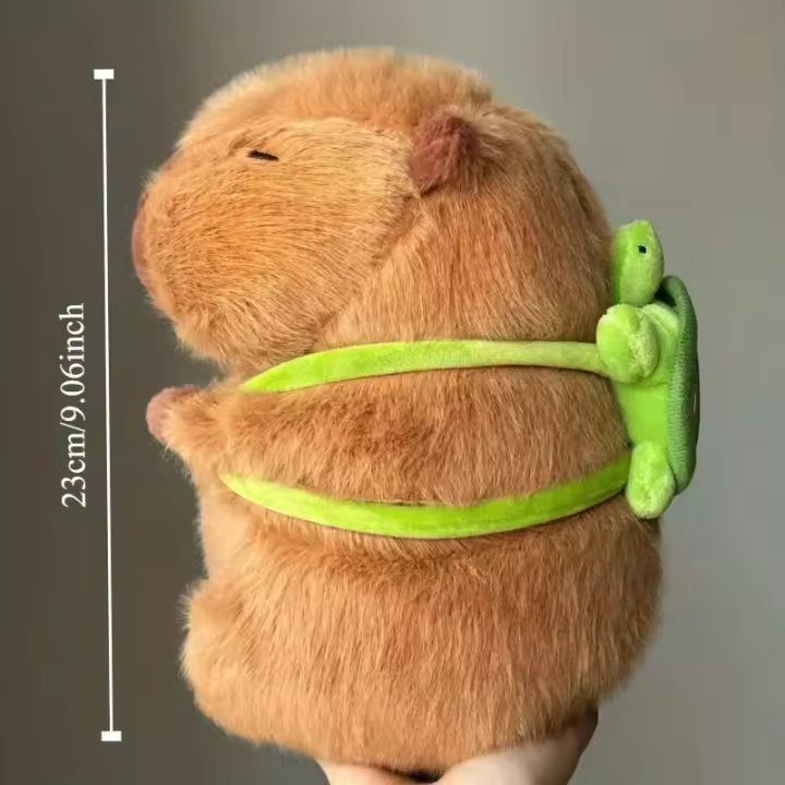 Juguete De Peluche Capybara 30cm Simulación De Cachorro De Unicornio Dinosaurio Vestido Boba Fruta Decoración De Alimentos Para Pájaros Y Animales De Peluche - 1