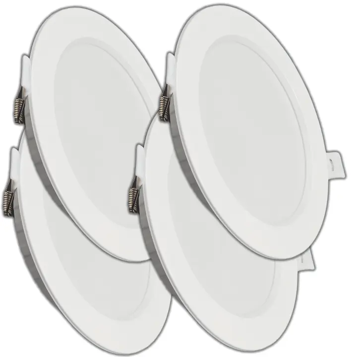 Downlight LED 12W, 1100 Lúmenes, 6500K, ALUMAR  Corte 11 cm, Diámetro 14.5 cm, Difusor PS, Controlador integrado, SMD2835, PCB Aluminio, Diseño Delgado, CRI-80, Vida Útil 40,000h - 1