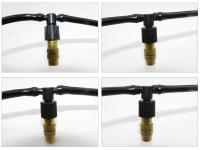 Boquilla De Rociador Ajustable De Cobre 15-250PCS Con Conector De Plástico 4/7mm Sprinkler De Rociador De Agua Para Riego Y Enfriamiento - details 2