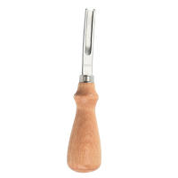 Cuchillo De Biseleado De Cuero Práctico Herramienta De Corte Para Manualidades Con Mango De Madera A4mm A6mm A8mm A10mm - details 5