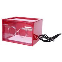Acuario Pequeño Con Lámpara LED Iluminada En Forma De Pez Miniatura Con Paisaje Marino Y Algas Juguete De Plástico Para Decoración De Escritorio Tamaño 12x8x9.5cm Colores Rojo Negro Blanco - details 7