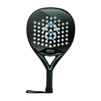 Raqueta de pádel Jocca para jugadores adultos medios o de iniciación con marco de fibra de vidrio y espuma EVA para aportar estabilidad y fijeza disponible en color negro y azul - details 1