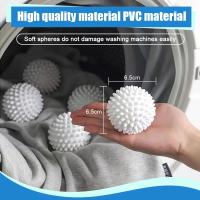 Juego De 4 Pelotas De Secado Reutilizables Para Lavandería PVC Bola De Suavizado De Tela Para Máquina De Secado Herramienta De Limpieza Doméstica - details 0