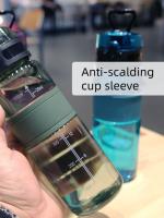 Botella Deportiva De 500ML Portátil Para Estudiantes Y Viajes Resistente Al Calor Con Correa De Goma Para Ejercicio Y Uso Diario En Exteriores - details 1
