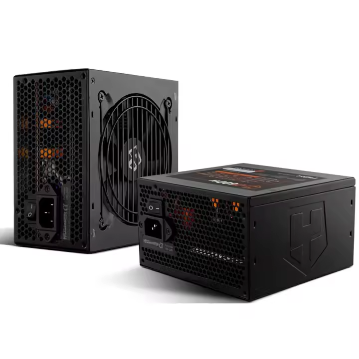 NOX HUMMER ALPHA 600W -Fuente de alimentación, Certificado 80 PLUS Bronze, PFC activo, Ventilador 120mm control velocidad, cables planos, Negro - 1