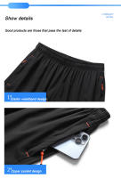Shorts De Verano Para Correr Deportivos Para Hombre Shorts De Playa De Seda Helada Cómodos Con Cintura Elástica Short De Baloncesto De Sportswear - details 10