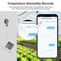 Sensor De Temperatura Y Humedad Bluetooth Con Pantalla LCD Cadena Control Remoto Por Tuya APP Y Voz Google Termómetro Higrómetro - details 8