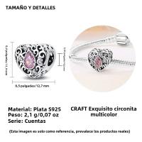 Pendiente Original De Joyería De Moda Clásica Serie Romántica Loto De Bolas S925 Plata Pura Con Zirconia Regalo DIY - details 9