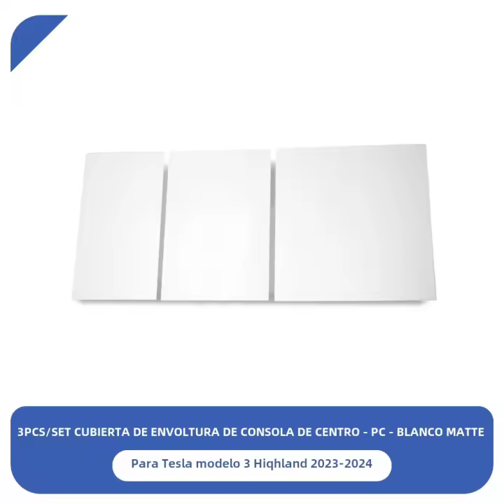 Cubierta De Consola Central Para Tesla Model 3 Highland 2024 Adorno Decorativo Antigolpes Accesorios Interiores Para Automóvil - 1