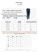 Pantalones de Yoga de cintura alta para mujer, pantalones largos deportivos ajustados para entrenamiento deportivo, elásticos, de secado rápido - details 1