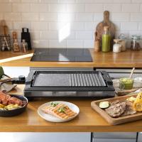 Cecotec 3095 Tasty&Grill 2000 Inox MixStone. Plancha de asar eléctrica con Acabados en acero inoxidable Termostato regulable Placa antiadherente. - details 1