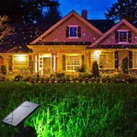 Proyector De Láser LED Inteligente Con Sensor De Movimiento Y Luz Solar Para Exterior Decoración De Jardín Rotativo 360° Impermeable IP65 - details 7