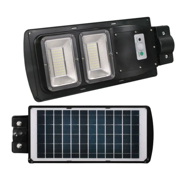 Jandei - Farola Solar Tecnología LED 950 Lúmenes 60W, Luz Fría 6500K, Batería Ion-Litio, Mando Distancia, Sensor Movimiento, para Exteriores IP67 - 1