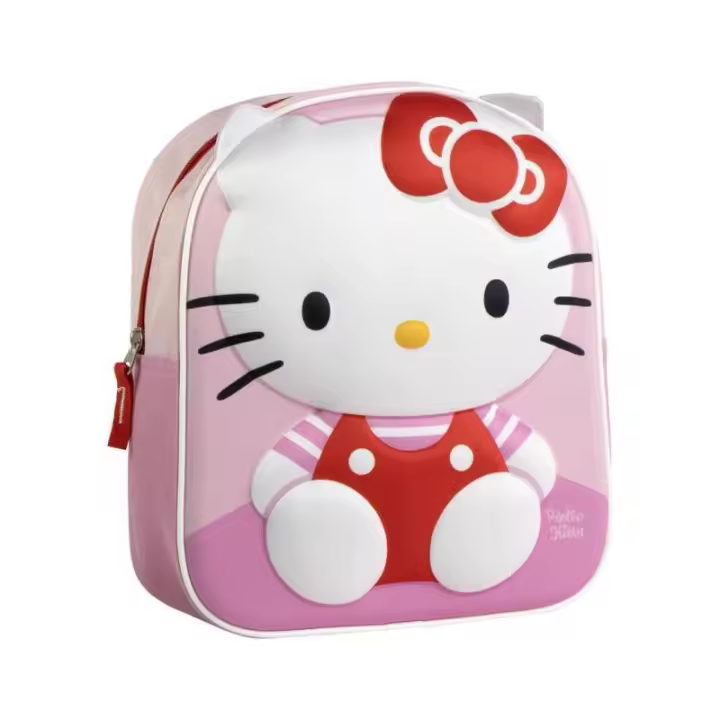 MOCHILA INFANTIL 3D APLICACIONES HELLO KITTY - 1