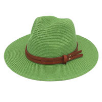 Sombrero De Paja De Verano Panama Tejido De Hierba Transpirable Estilo Europeo Y Americano Sombrero De Sol Para Playa Casual Para Mujeres - details 20