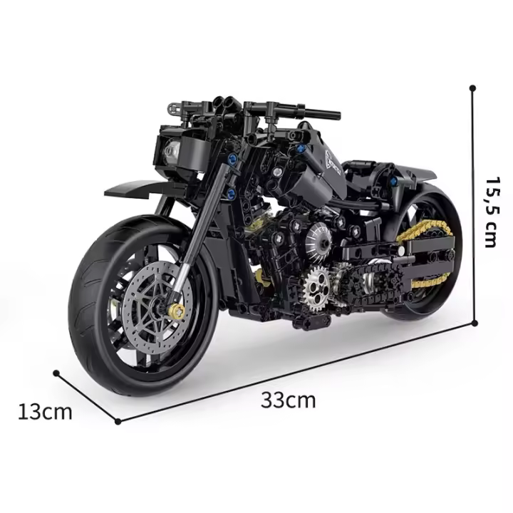 Conjunto De Bloques De Construcción De Motocicleta Técnica 586 Piezas Kit De Modelo Super Motocicleta Para Adultos Y Niños Juguete Artesanal Regalo Para Niños Hombres - 1