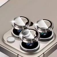 Protector De Lente De Cámara Para iPhone 16 pro Max plus 15 Aleación De Titanio Con Vidrio Resistente Al Choque Accesorios De Alta Calidad - details 2