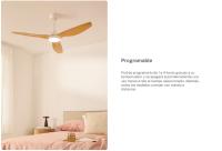 CREATE - Ventilador de techo 40W silencioso Ø132 cm, con o sin LUZ, Color motor Blanco, Material Aspas ABS - WIND BALANCE - details 2