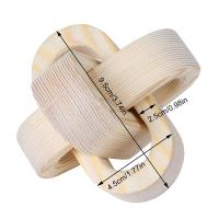 Decoración Bohemia De Madera Trenzada De 3 Enlaces 11/17cm Nó De Cuerda Decorativa Moderna Rústica Para Mesa De Café Y Hogar - details 12
