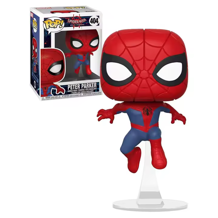 Spiderman Spider-verse Pop! Funko Peter Parker Vinyl Figure Marvel n° 404 - 1