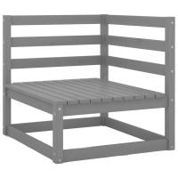 vidaXL Sofá de esquina de jardín cojines antracita madera pino Marrón, Blanco, Gris Conjunto Terraza Muebles Jardín Exterior Juego de Muebles de jardín Mueble Jardín Exterior Muebles de Salon Exterior - details 3