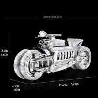 Kit De Modelos De Rompecabezas 3D De Metal Para Motocicleta DIY Puzle Láser Juguete Para Niños Material De Metal - details 1