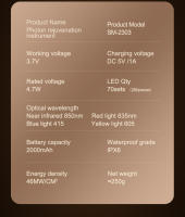 Máscara De Terapia LED Roja Nueva Llegada Con Luz Infrarroja Flexible Y Suave De Silicona 4 Colores Anti-Edad Photon Avanzado Para Rejuvenecimiento Y Blanqueamiento De Piel - details 23