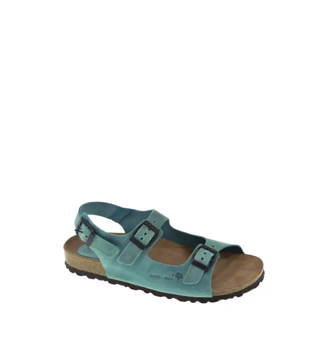 INTER-BIOS Sandalia Plana en piel plano de 2.5cm - 1