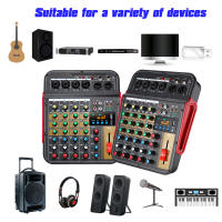 Mezclador De Audio 6 Canales Con Efecto AUX Y Potencia Fonética De 48V USB Consola De Mezcla Profesional EU/US Plug - details 4