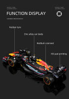 Modelo De Coche De Carreras Bburago F1 RedBull Miami RB19 2023 Aleación De Metal Escala 1:43 Max Verstappen Juguete De Vehículo Die Cast - details 1