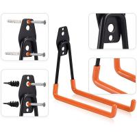 Gancho De Metal Resistente Para Pared Organizador De Garage No Esmerilado Para Bicicleta Almacenamiento Antideslizante Para Jardín Herramientas - details 1