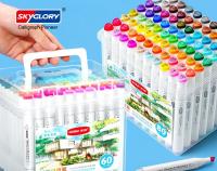 48-Pack Ohuhu Double-Tipped Alcohol Brush Markers - details 2
