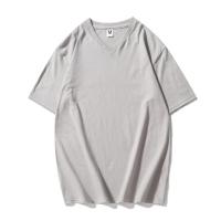 Camiseta De Algodón Para Hombre De KB Marca Nueva Con Cuello En V Manga Corta Color Sólido Camisetas De Verano Transpirables Y Wicking De Humedad - details 3