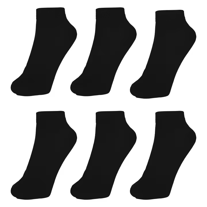 Geshop 6 Pares Calcetines Tobilleros Fibra de Bambú Hombre Mujer  Calcetines Transpirables  Calcetines Bamboo Anti Olor  Color Negro, Blanco. - 1