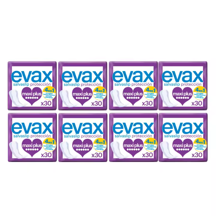Evax Salvaslip Maxi Plus Protegeslips  8x30 Unidades - 1