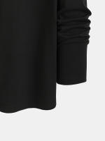 Camiseta De Manga Larga Para Hombre Con Impresión Cuello Redondo Versátil Casual De Verano Prenda De Vestir Para Todo El Año - details 5