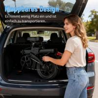 Bicicleta eléctrica urbana plegable GS3, 720 Wh, 48 V, 15 Ah, autonomía de 100 km. Motor trasero, 25 km/h, hasta 100 km. Bicicleta eléctrica para hombre/mujer. - details 4