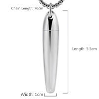 Nueva Joya De Tendencia 2024 Colgante De Urnita De Lágrima Abreable En Acero Inoxidable Para Hombres Y Mujeres Recuerdo De Cremación Memoria Regalo - details 1