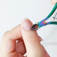 Tijeras De Cutícula Profesional Herramienta De Regrowth De Uñas Con Pusher De Pedicura Remover De Piel Muerta De Acero Inoxidable Para Manicura Y Pedicura - details 2