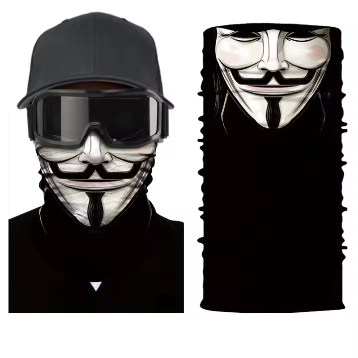 Máscara De Robot Muerto En Halloween Bufanda Disfraz De Joker Headband Balaclavas Para Ciclismo Pesca Esquí Motocicleta - 1