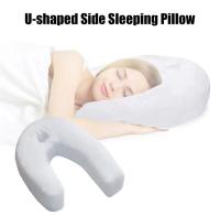Almohada De Espalda Y Cuello En Forma De U Soporte De Memoria Con Agujeros Para Los Oídos Almohada Contorneada Para Durmientes Lados - details 1
