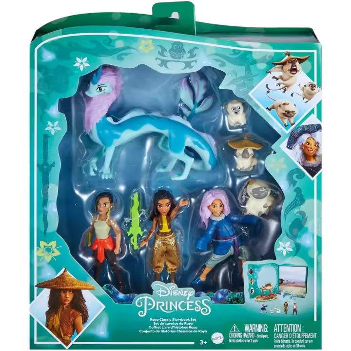 Raya Pack Mini Figuras Disney Princess - Mattel HLX24 - 1