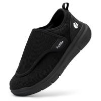 Zapatos De Caminar Para Hombres FitVille Extra Anchos Para Diabéticos Con Pies Hinchados Ajustables Alivio Del Dolor De Pies Para Ancianos Material Superior Transpirable Y Absorbente De Sudor - details 7