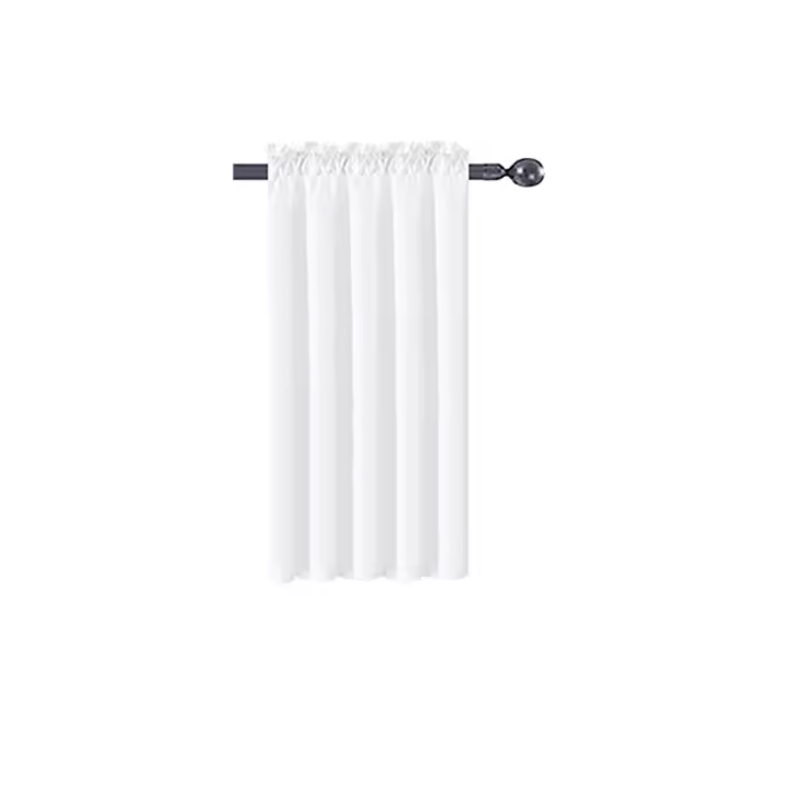 Cortinas De Voile Transparente Impermeables Para Cocina Y Baño 1/2 Panel Con Bolsa De Palas Para Rodamiento No See-Through Modernas Para Ventanas - 1