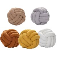 Cojín Redondo De Terciopelo Para Decoración Del Hogar Cojín Suave Para Sofá Y Silla De Repouso Con Nudo Diseño De Decoración Para Sala De Estar - details 3