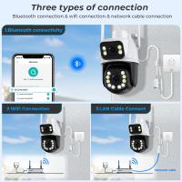 Cámara IP BESDER 8MP PTZ Con Vigilancia Nocturna Y Seguimiento Automático Para Seguridad Exterior Wifi CCTV Monitor Dual iCSee - details 12