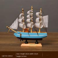 Nueva Adorno De Barco De Madera Simulación De Viaje Sin Problemas Para Decoración De Escritorio Y Ventana Del Salón Regalo - details 1