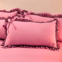 Funda De Almohada Estilo Princesa Coreana Con Volante Grande Para Niñas Decoración De Dormitorio En Algodón Suave 48x74cm - details 5