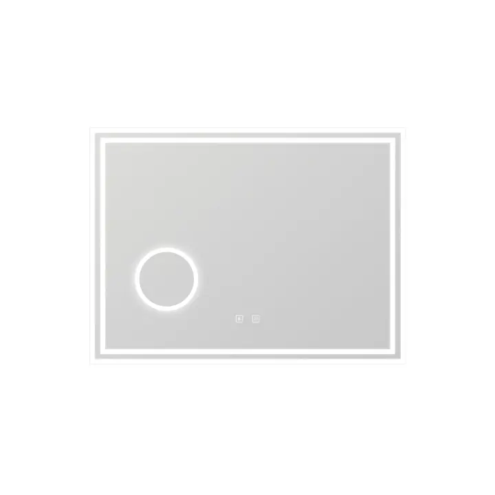 100x60cm Espejo baño bluetooth con LED antivaho + Dimmable + 3 Colores + Aumento 3X - 1