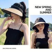 Sombrero de Sol para Mujer con Ala Ancha Ajustable y Plegable, Ligero y Transpirable con Ribete Negro – Ideal para Deportes al Aire Libre, Graduaciones y Moda Verano - details 5